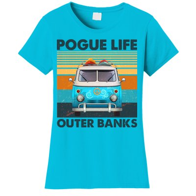 Vintage Pogue Life Outer Banks Surf Bus Women's T-Shirt