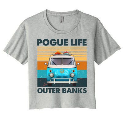 Vintage Pogue Life Outer Banks Surf Bus Women's Crop Top Tee