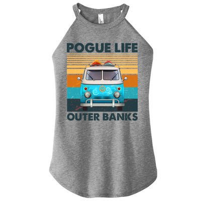 Vintage Pogue Life Outer Banks Surf Bus Women's Perfect Tri Rocker Tank