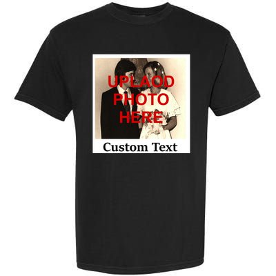 Vintage Polaroid Custom Photo Personalize Text Garment-Dyed Heavyweight T-Shirt