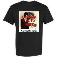 Vintage Polaroid Custom Photo Personalize Text Garment-Dyed Heavyweight T-Shirt