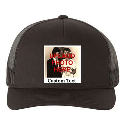 Vintage Polaroid Custom Photo Personalize Text Yupoong Adult 5-Panel Trucker Hat