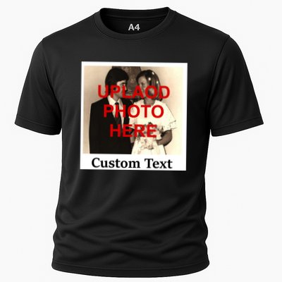 Vintage Polaroid Custom Photo Personalize Text Performance Shirt