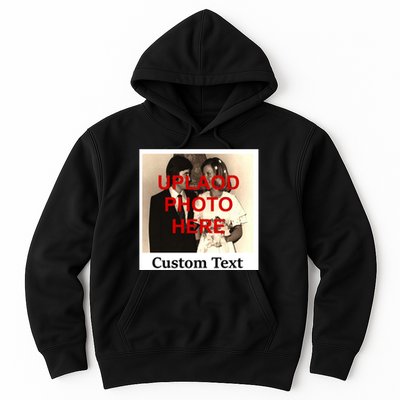 Vintage Polaroid Custom Photo Personalize Text Hoodie