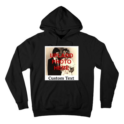 Vintage Polaroid Custom Photo Personalize Text Hoodie