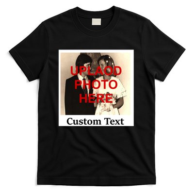 Vintage Polaroid Custom Photo Personalize Text T-Shirt