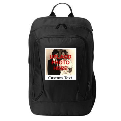 Vintage Polaroid Custom Photo Personalize Text City Backpack