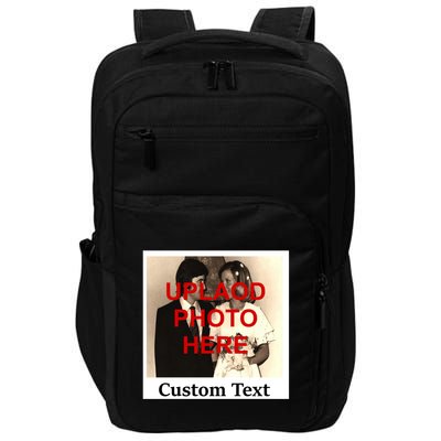 Vintage Polaroid Custom Photo Personalize Text Impact Tech Backpack