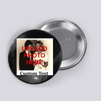 Vintage Polaroid Custom Photo Personalize Text Button