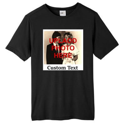 Vintage Polaroid Custom Photo Personalize Text Tall Fusion ChromaSoft Performance T-Shirt