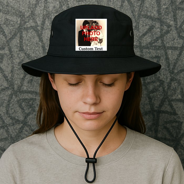 Vintage Polaroid Custom Photo Personalize Text Bucket Hat