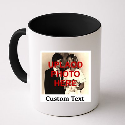 Vintage Polaroid Custom Photo Personalize Text Mug