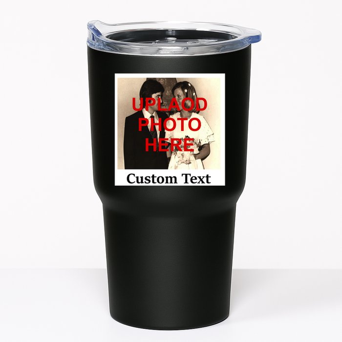 Vintage Polaroid Custom Photo Personalize Text Tumbler
