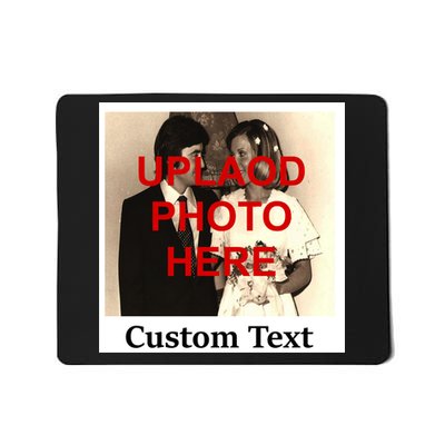 Vintage Polaroid Custom Photo Personalize Text Mousepad