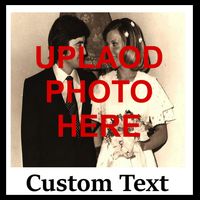 Vintage Polaroid Custom Photo Personalize Text Mousepad