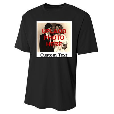 Vintage Polaroid Custom Photo Personalize Text Performance Sprint T-Shirt