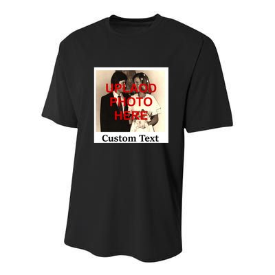 Vintage Polaroid Custom Photo Personalize Text Youth Performance Sprint T-Shirt