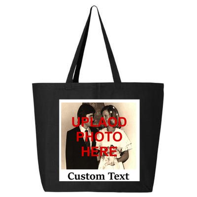 Vintage Polaroid Custom Photo Personalize Text 25L Jumbo Tote