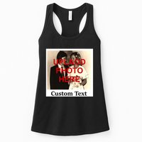 Vintage Polaroid Custom Photo Personalize Text Womens Tank Top