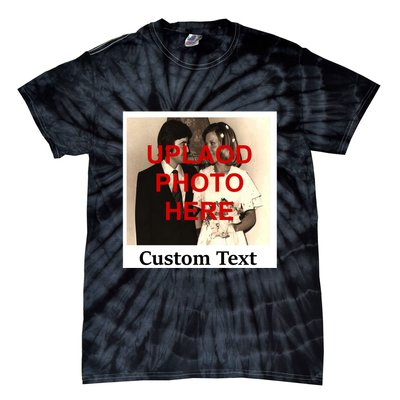 Vintage Polaroid Custom Photo Personalize Text Tie-Dye T-Shirt