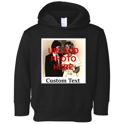 Vintage Polaroid Custom Photo Personalize Text Toddler Hoodie