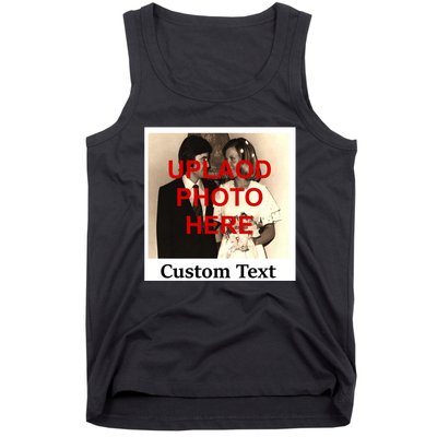 Vintage Polaroid Custom Photo Personalize Text Tank Top