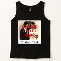 Vintage Polaroid Custom Photo Personalize Text Tank Top