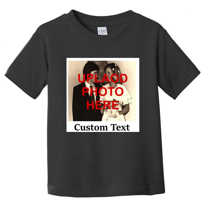 Vintage Polaroid Custom Photo Personalize Text Toddler T-Shirt