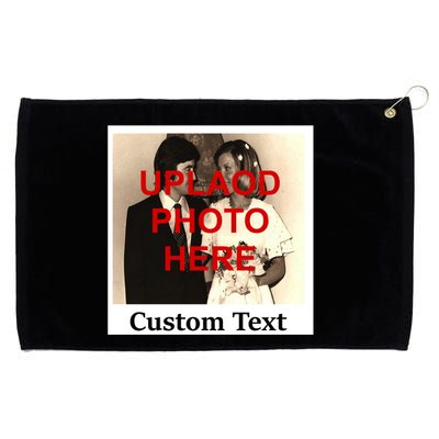 Vintage Polaroid Custom Photo Personalize Text Grommeted Golf Towel