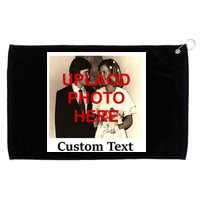 Vintage Polaroid Custom Photo Personalize Text Grommeted Golf Towel