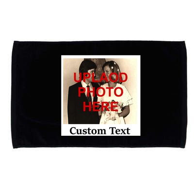 Vintage Polaroid Custom Photo Personalize Text Microfiber Hand Towel