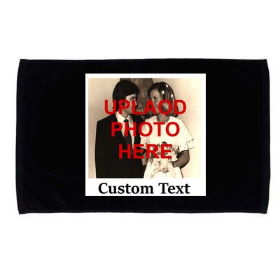 Vintage Polaroid Custom Photo Personalize Text Microfiber Hand Towel