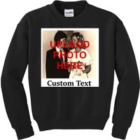 Vintage Polaroid Custom Photo Personalize Text Kids Sweatshirt