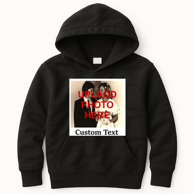Vintage Polaroid Custom Photo Personalize Text Kids Hoodie