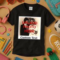 Vintage Polaroid Custom Photo Personalize Text Kids T-Shirt