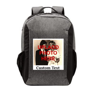 Vintage Polaroid Custom Photo Personalize Text Vector Backpack