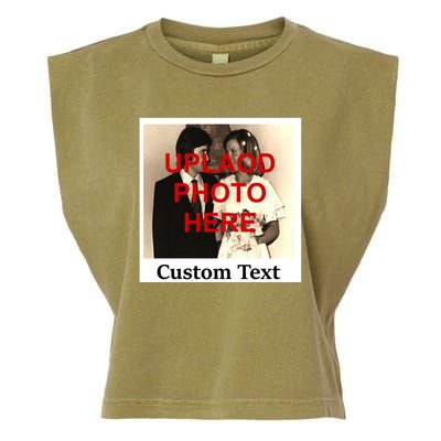 Vintage Polaroid Custom Photo Personalize Text Garment-Dyed Women's Muscle Tee