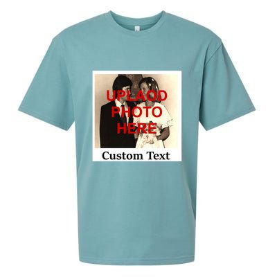 Vintage Polaroid Custom Photo Personalize Text Sueded Cloud Jersey T-Shirt