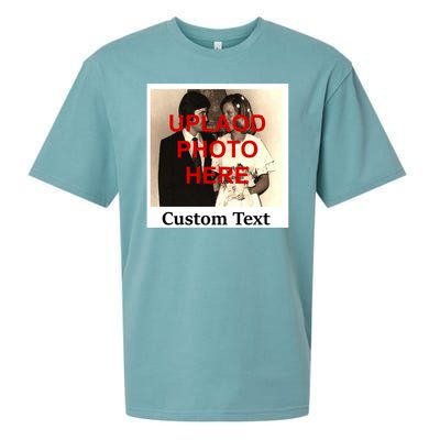 Vintage Polaroid Custom Photo Personalize Text Sueded Cloud Jersey T-Shirt