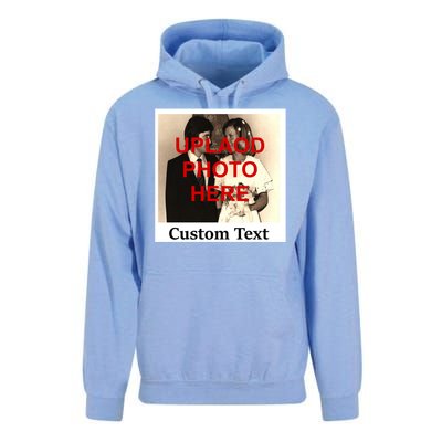 Vintage Polaroid Custom Photo Personalize Text Unisex Surf Hoodie