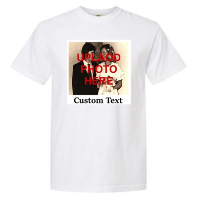 Vintage Polaroid Custom Photo Personalize Text Garment-Dyed Heavyweight T-Shirt