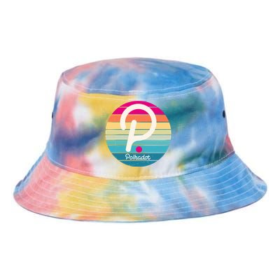 Vintage Polkadot Crypto Currency Logo Tie Dye Newport Bucket Hat