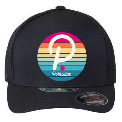 Vintage Polkadot Crypto Currency Logo Flexfit Unipanel Trucker Cap