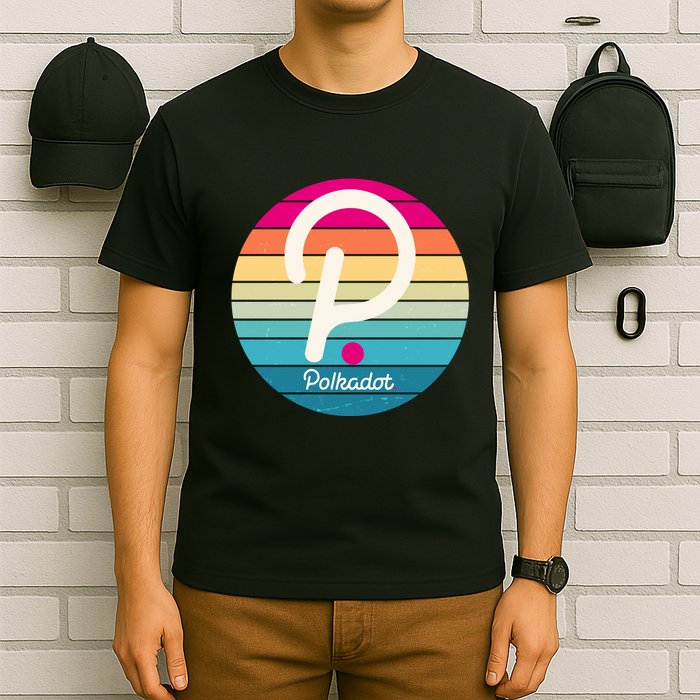 Vintage Polkadot Crypto Currency Logo T-Shirt
