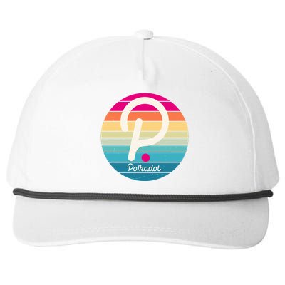 Vintage Polkadot Crypto Currency Logo Snapback Five-Panel Rope Hat