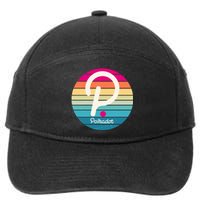 Vintage Polkadot Crypto Currency Logo 7-Panel Snapback Hat