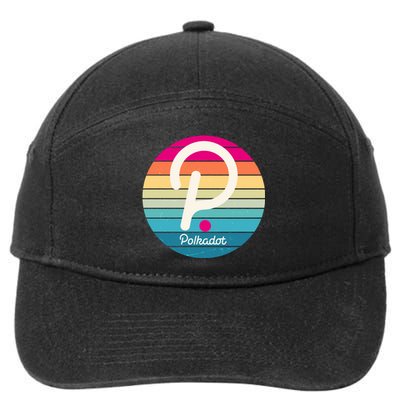 Vintage Polkadot Crypto Currency Logo 7-Panel Snapback Hat