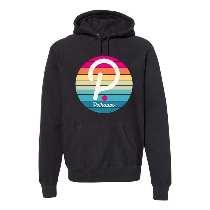 Vintage Polkadot Crypto Currency Logo Premium Hoodie