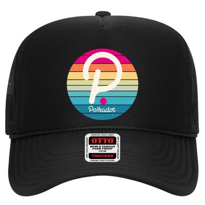 Vintage Polkadot Crypto Currency Logo Trucker Hat