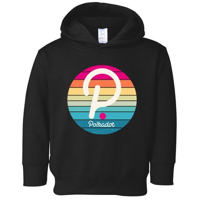 Vintage Polkadot Crypto Currency Logo Toddler Hoodie